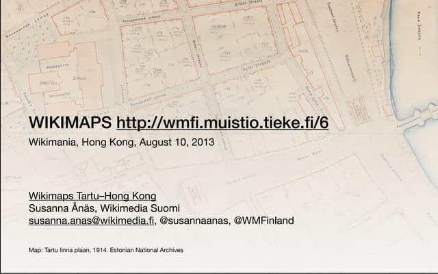 Wikimaps Wikimania 2013