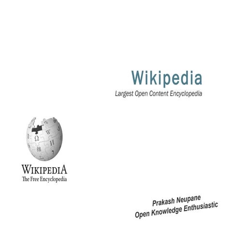 Wikipedia Open content Repository 