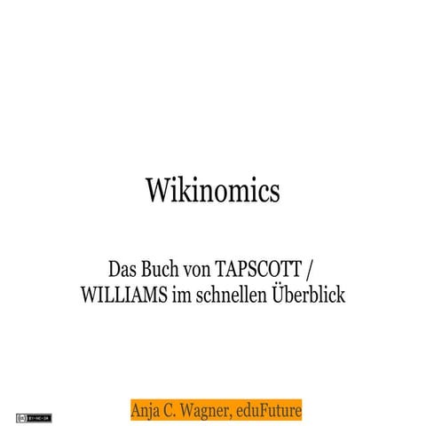Wikinomics