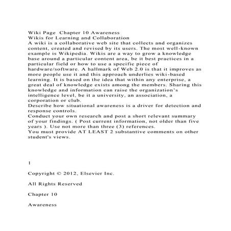 Wiki Page  Chapter 10 AwarenessWikis for Learning and Collaborat.docx
