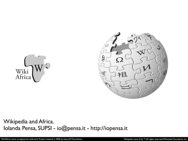 Wikipedia and Africa