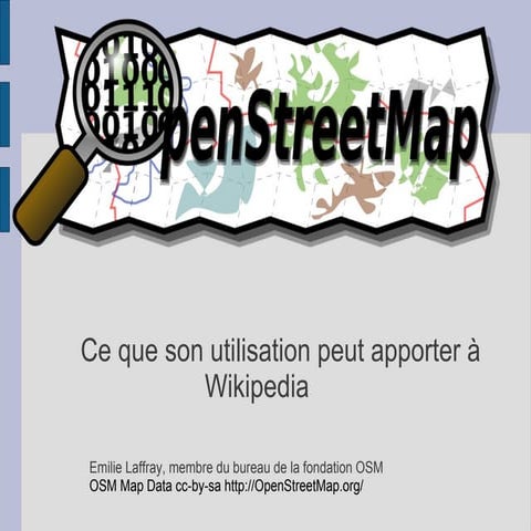 Presentation OpenStreetMap