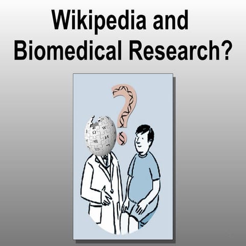 Wikipedia and Biomedical Research
