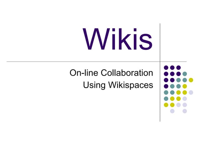 Wiki powerpoint