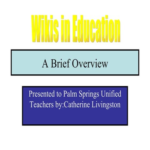 Wiki Presentation