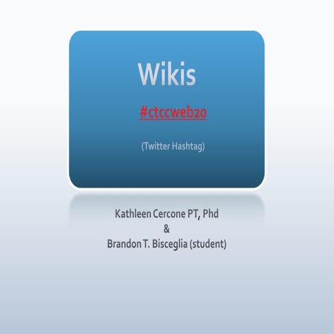 Wiki Presentation2009a