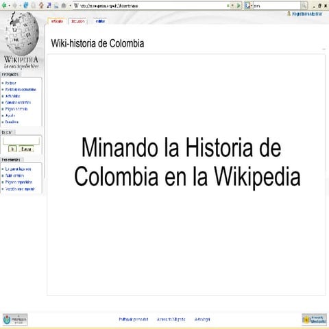 Wikiproyecto Historia De Colombia