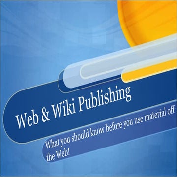 Wiki publishingcr
