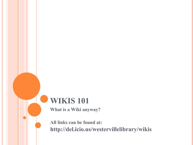 Wikis 101