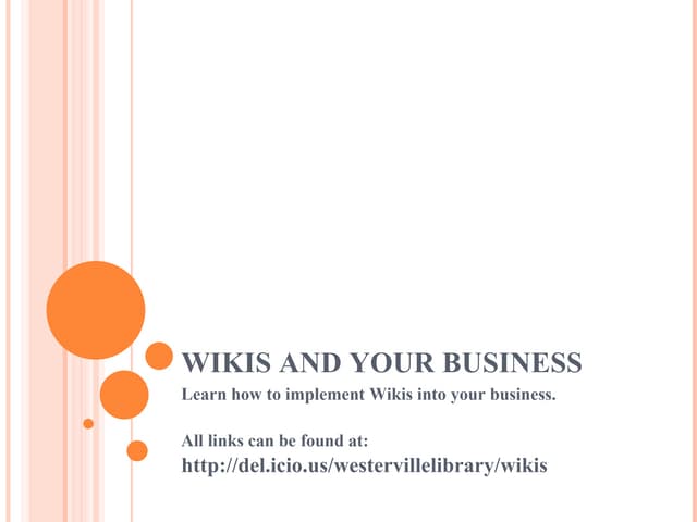 Wikis And Your Business
