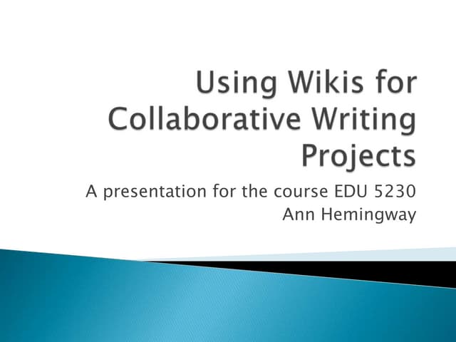 Wikis EDU5230