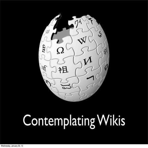 Intro to Wikis and More on Distance Collaboration