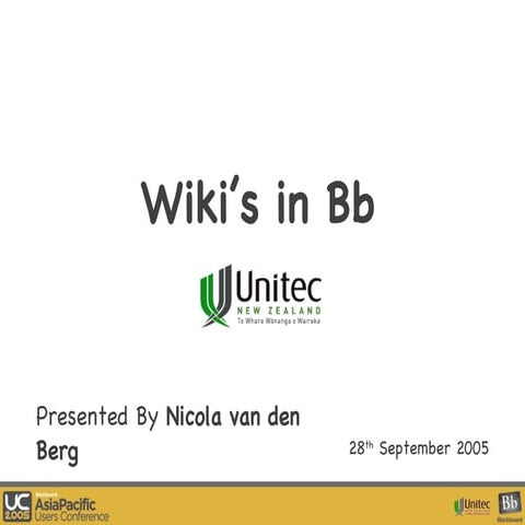 Wikis En Blackboard