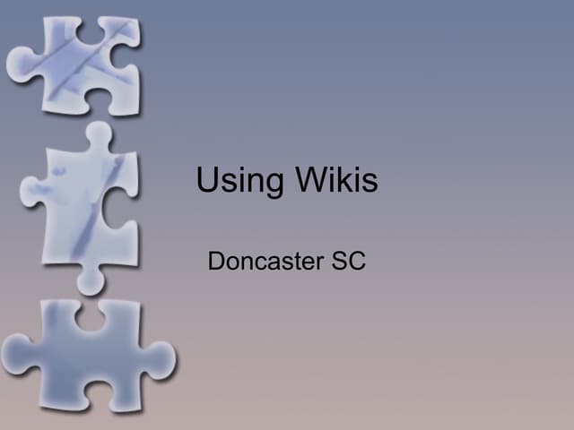 Wikis inservice