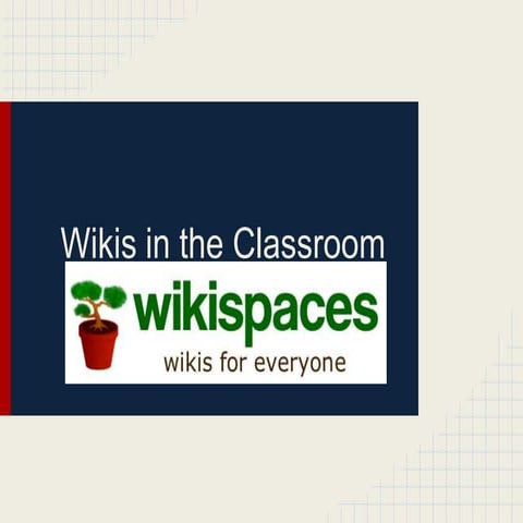 Wikis in the classroom