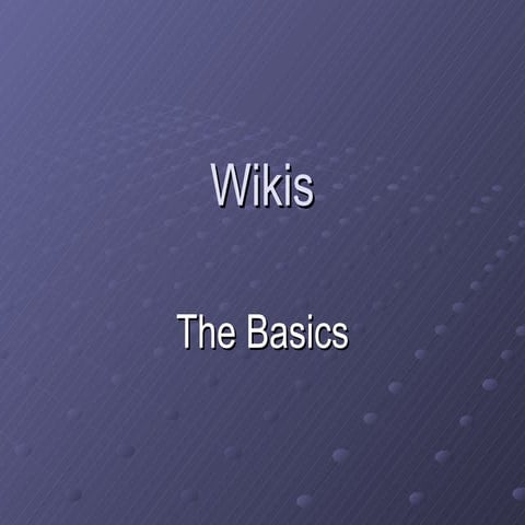 Wikis Intro