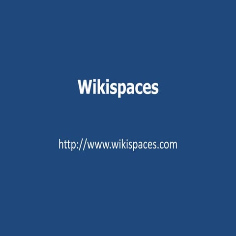 Wikispaces | PPTX