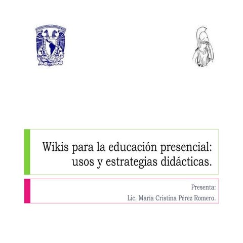 Wikis para la educacion presencial