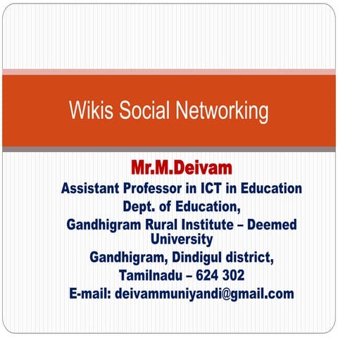 Wikis social networking
