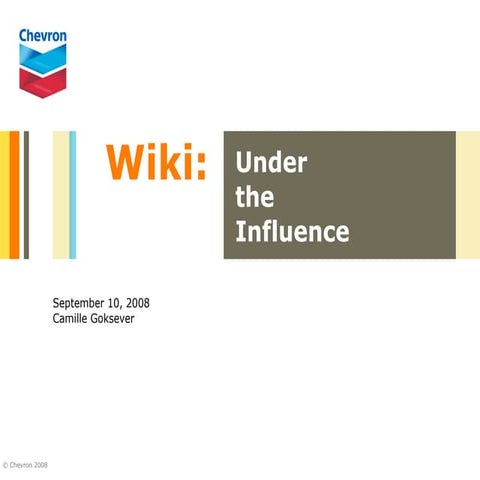 Wiki: Under the Influence