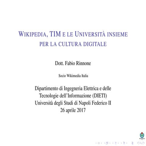 Wikipedia, TIM e le Università insieme per la cultura digitale