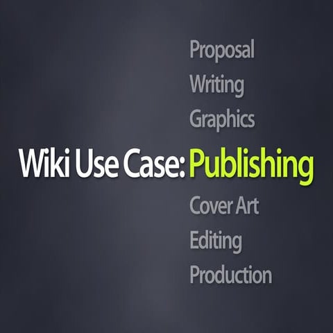 Wiki Use Case: Publishing