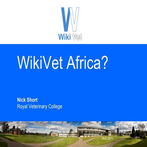 Wiki Vet Africa 23rd May 2011