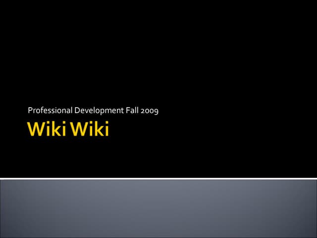 Wiki Wiki Wiki1