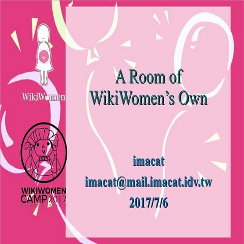 A Room of WikiWomen's Own