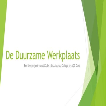 Wilbert Ebbers - De Duurzame Werkplaats