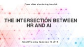 The Intersection Between HR & AI 