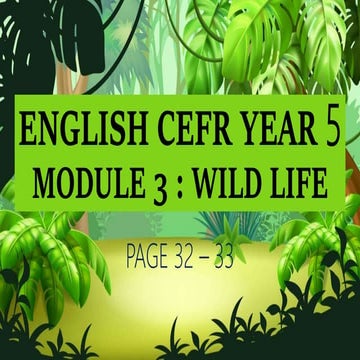 English Plus 1 Year 5 , Vocabulary : Wild Animals 