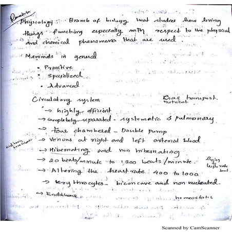 Wildlife biology notes