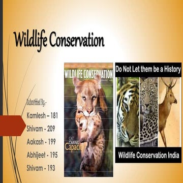 Wildlife presentation | PDF