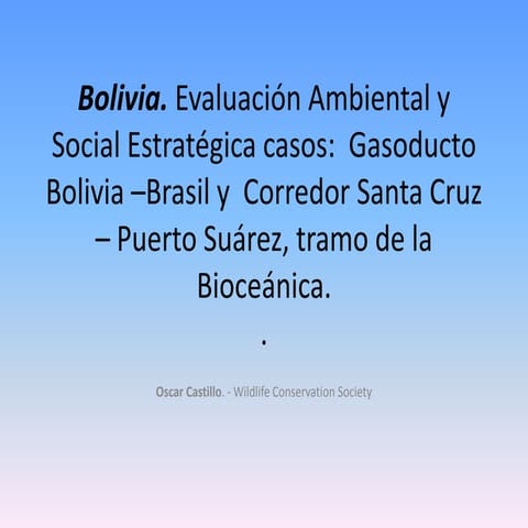 Wildlife conservation society