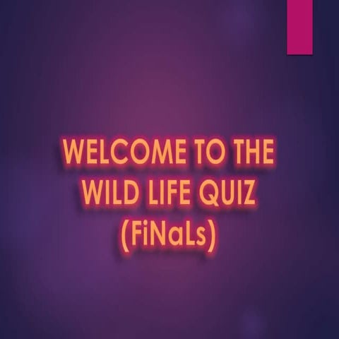 Wildlife quiz