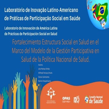 Participación y Control Social en el Sistema Único de Salud (SUS) Boliviano