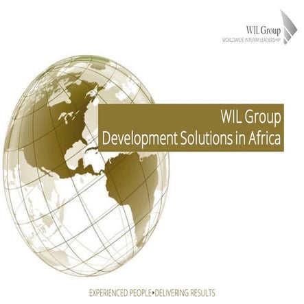 Wil Group, Development Solutions in Africa