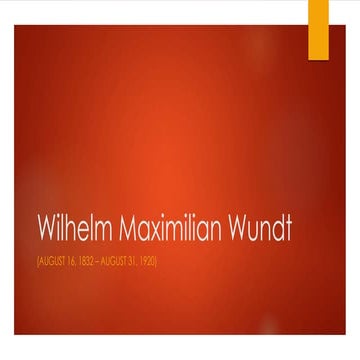 Wilhelm Maximilian Wundt
