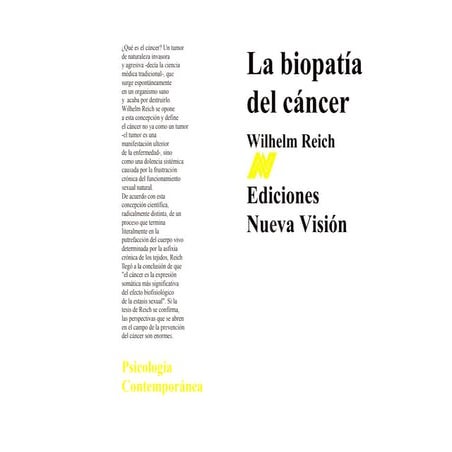 ~ Wilhelm reich la biopatia del cancer