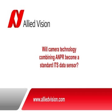 Will camera technology become an ITS sensor