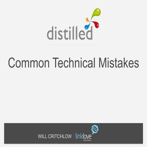 Common Technical Mistakes SMX Munich 2012