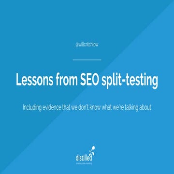 Lessons from SEO split-testing