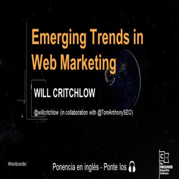 Will Critchlow  The Inbounder 