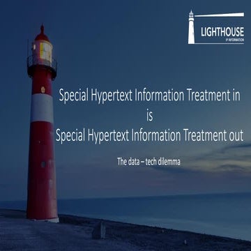 AI-SDV 2020: Special Hypertext Information Treatment in is Special Hypertext ...