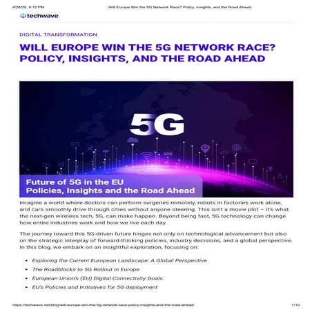 Will Europe Win the 5G Network Race_ Policy, Insights, and the Road Ahead.pdf