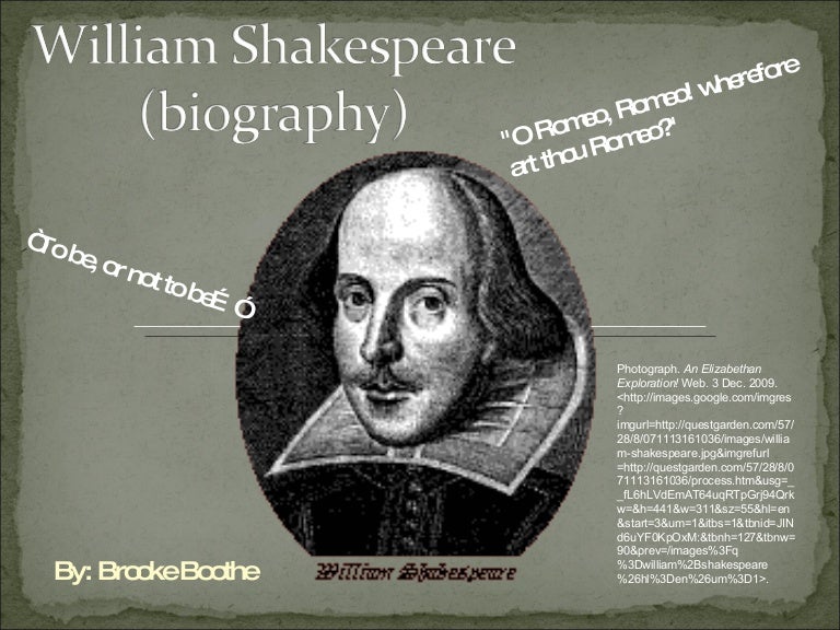 shakespeare biography slideshare