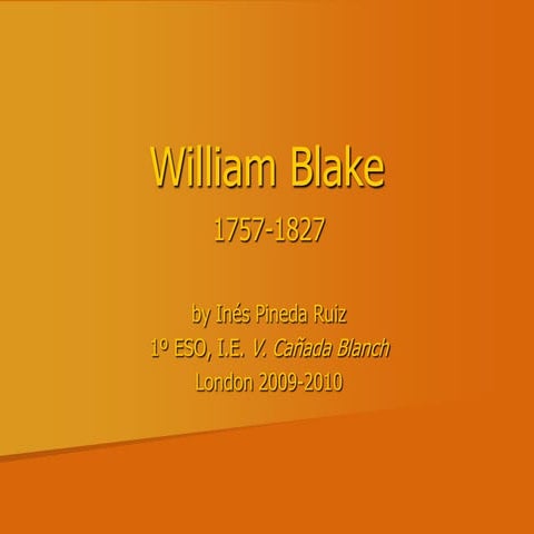 William Blake.ppt by Ines 