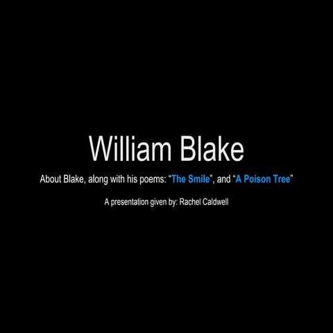 William Blake presentation 
