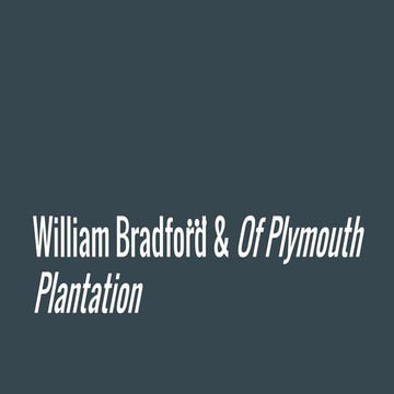 William bradford